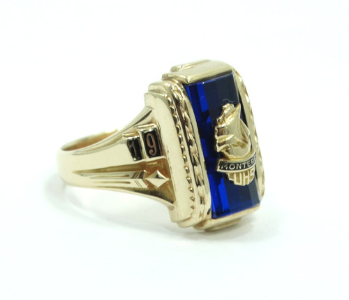 アクセサリー JOSTEN 10k Gold 1951 Class Ring Vintage High School 1951 Josten 10K Gold Ladies Class Ring
