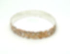 Thumbnail: Hawaiian Sterling Silver 7K Floral Bangle