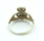 Thumbnail: Cute Irish CLADDAGH NG Diamond 10K Yellow Gold Ring s.7