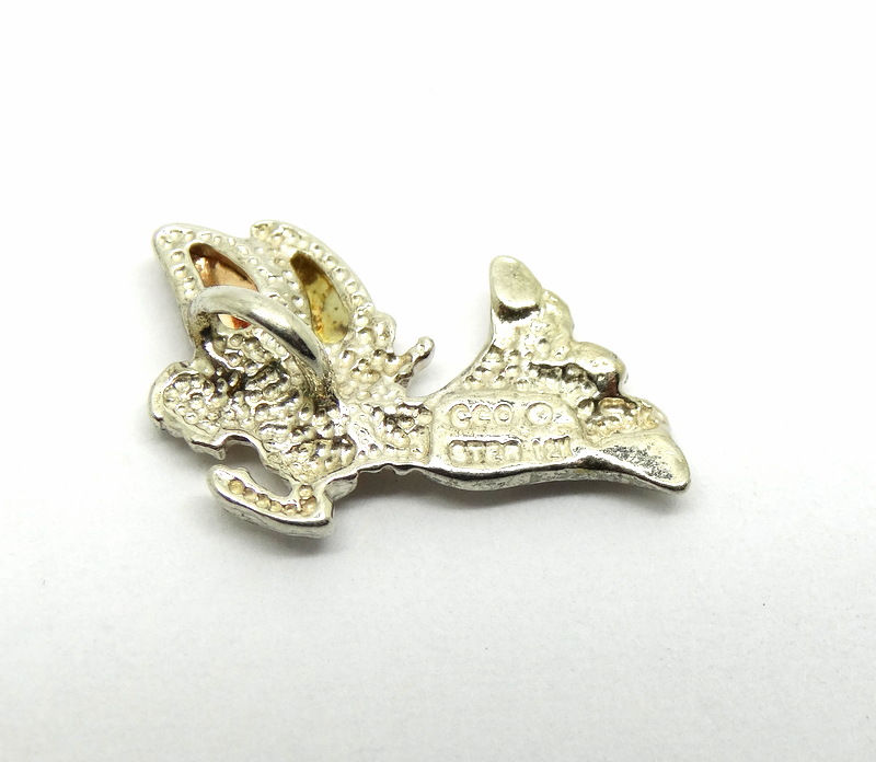 Thumbnail: 12k Gold & Silver Black Hills Angel Charm Pendant