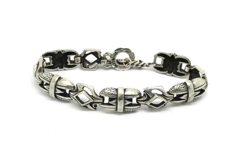 Thumbnail: PRIOLO CO. Durham HEAVY Mexico Silver Bracelet