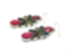 Thumbnail: Ruby Citrine Peridot Garnet Iolite Silver Earrings