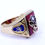 Thumbnail: Vintage FREEMASONIC Mens BPOE ELK'S LODGE 11 Clock 10K Gold SMF Ring 10.25