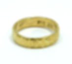 Thumbnail: 24K 9999 Gold KALLIO Artisan Hammered Hand Made 5mm Band Ring s.9