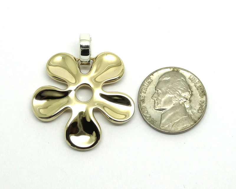Thumbnail: RLM Studio BRASS & SILVER Flower Enhancer Pendant