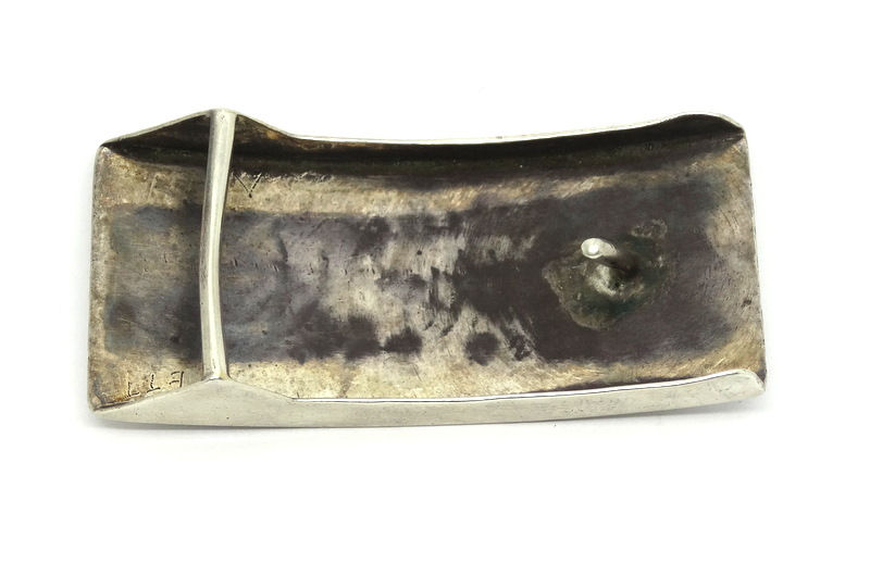 Thumbnail: Hopi ETT Kachina EAGLE DANCER Silver Belt Buckle