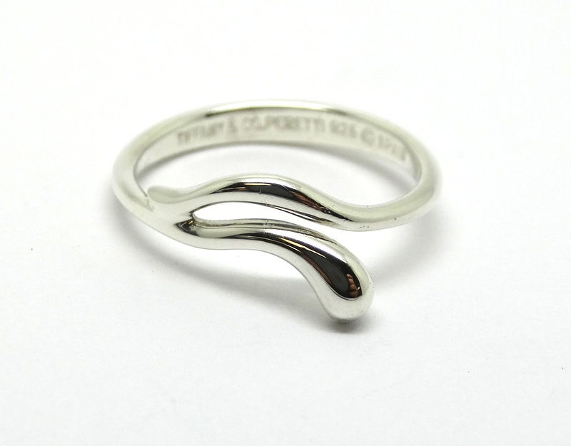 Thumbnail: T&Co ELSA PERETTI 925 Sterling Silver SNAKE TEARDROP Tiffany&Co Ring