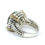Thumbnail: T&C Town & Country Green PRESIOLITE Diamond 14k Gold Sterling Silver Ring