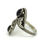 Thumbnail: Navajo JOHNNY JOHNSON Black Onyx Bypass Sterling Silver Ring