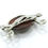 Thumbnail: Quirky LEONORE DOSKOW 925 Sterling Silver Golf Ball Marker Holder Brooch Pin