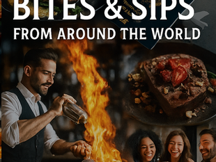Press Release: Viral Bites & Sips From Around The World. The First Book In A Culinary Journey Series. A Must Have In Any Kitchen