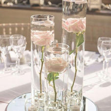 14 Inch Round Mirror Centerpiece