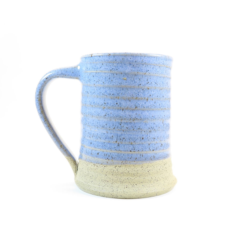 Reclaim mug glazed white inside and wisteria outside