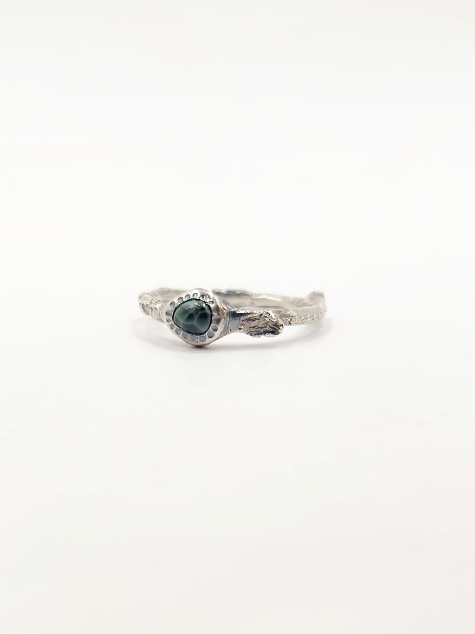 Thumbnail: Pear Isle Royal Greenstone Ancient Twig Ring