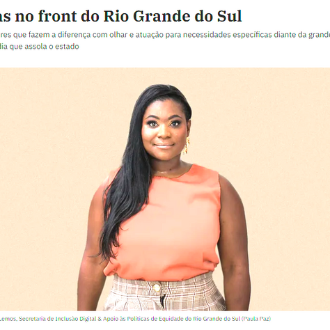 EXAME | ELAS NO FRONT DO RIO GRANDE DO SUL