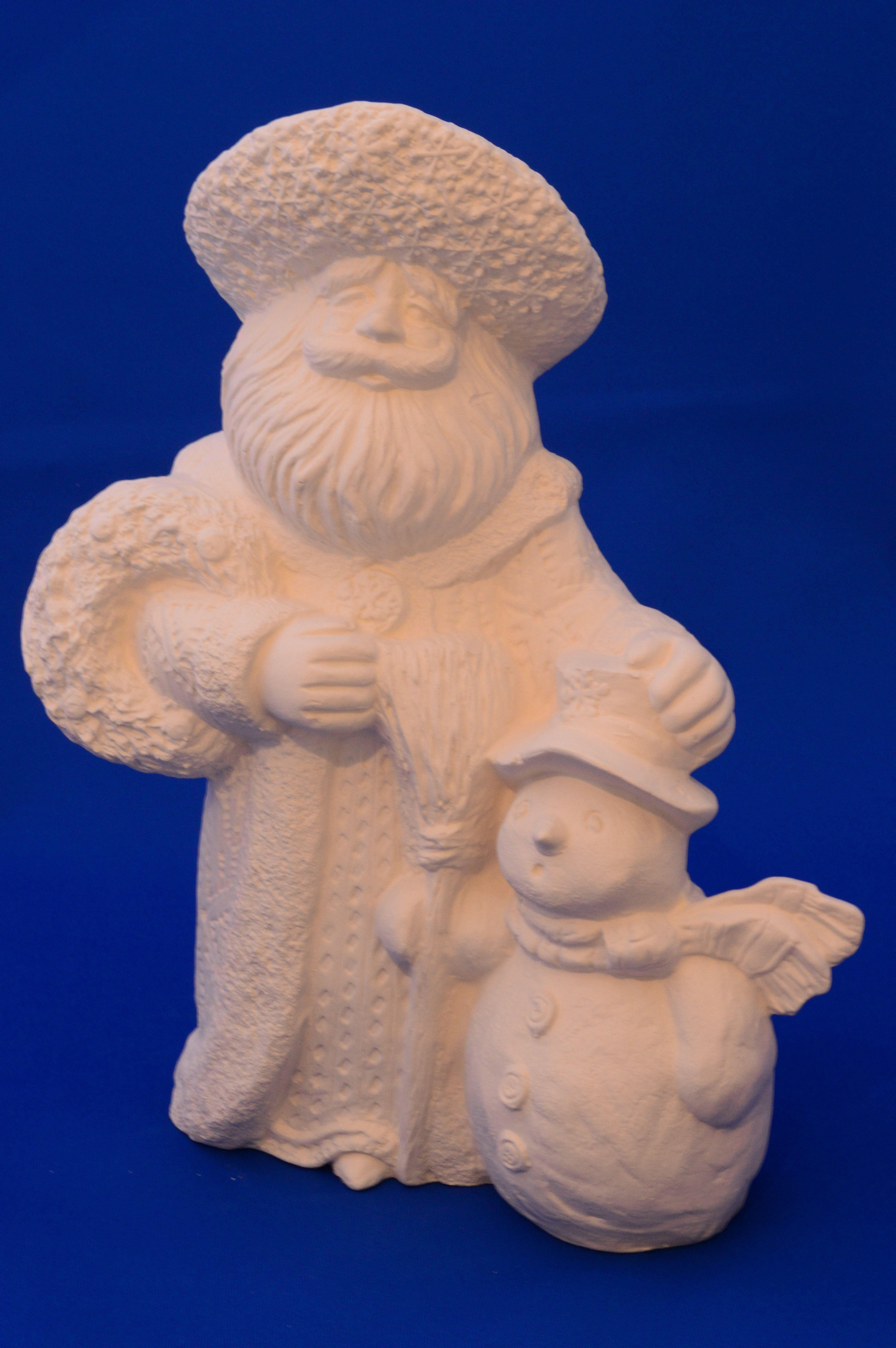 SANTA WITH SNOWMAN, G2809, 25cms