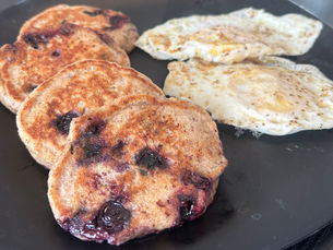Protein Blueberry Pancakes