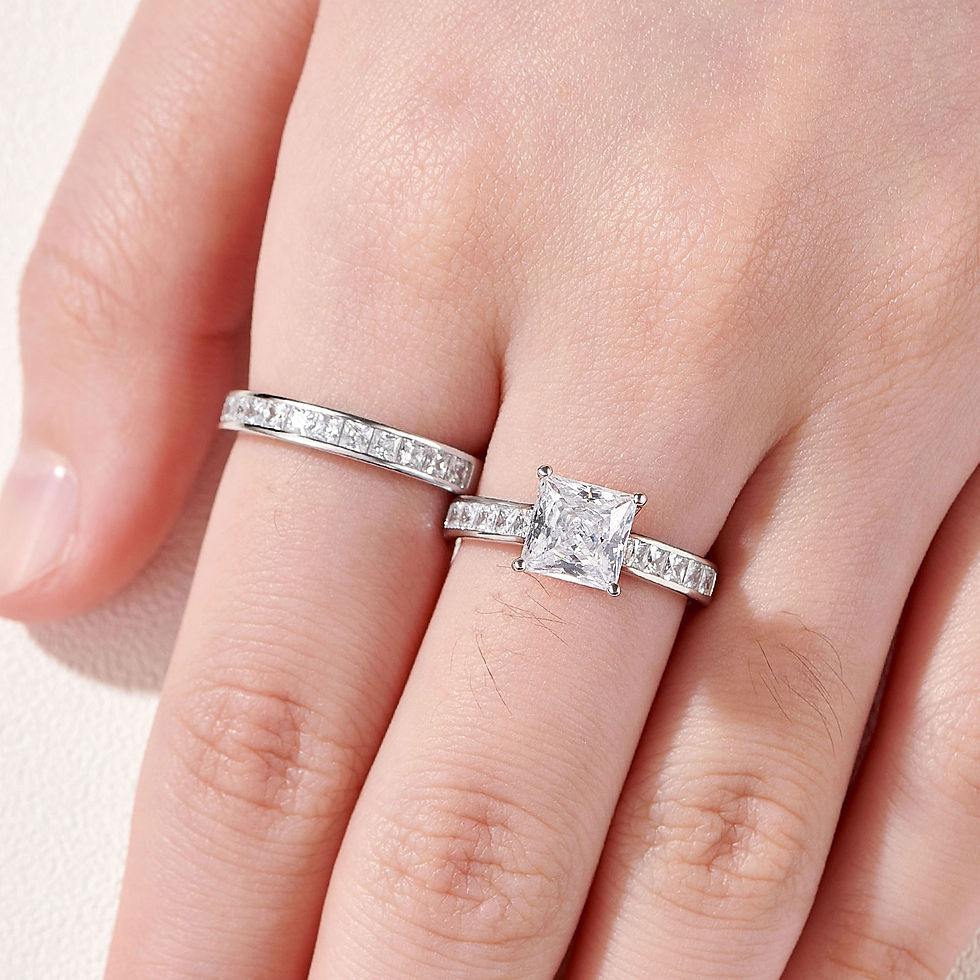 certified moissanite ring