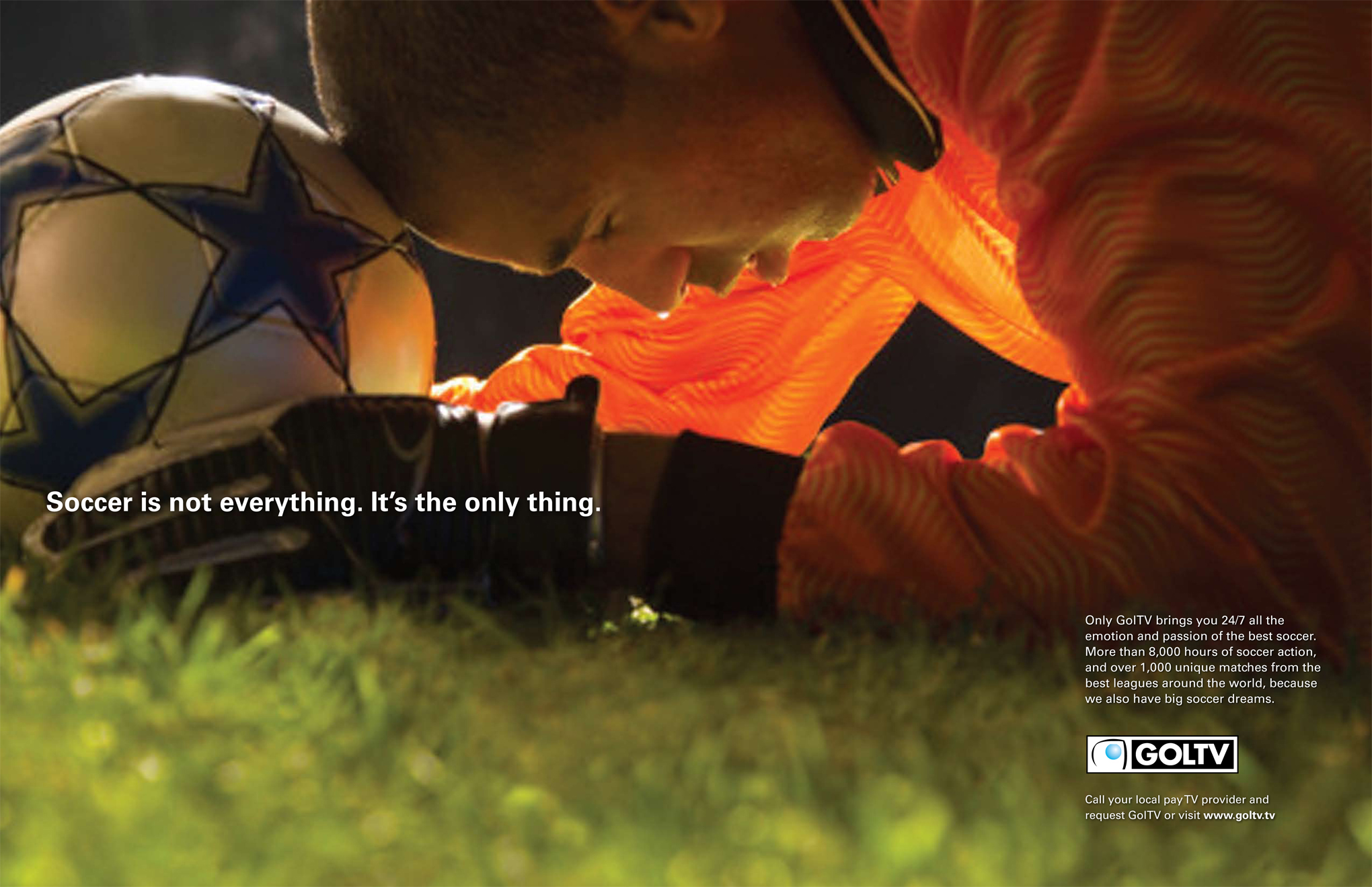 GOLTV — The Only Thing print advertisement