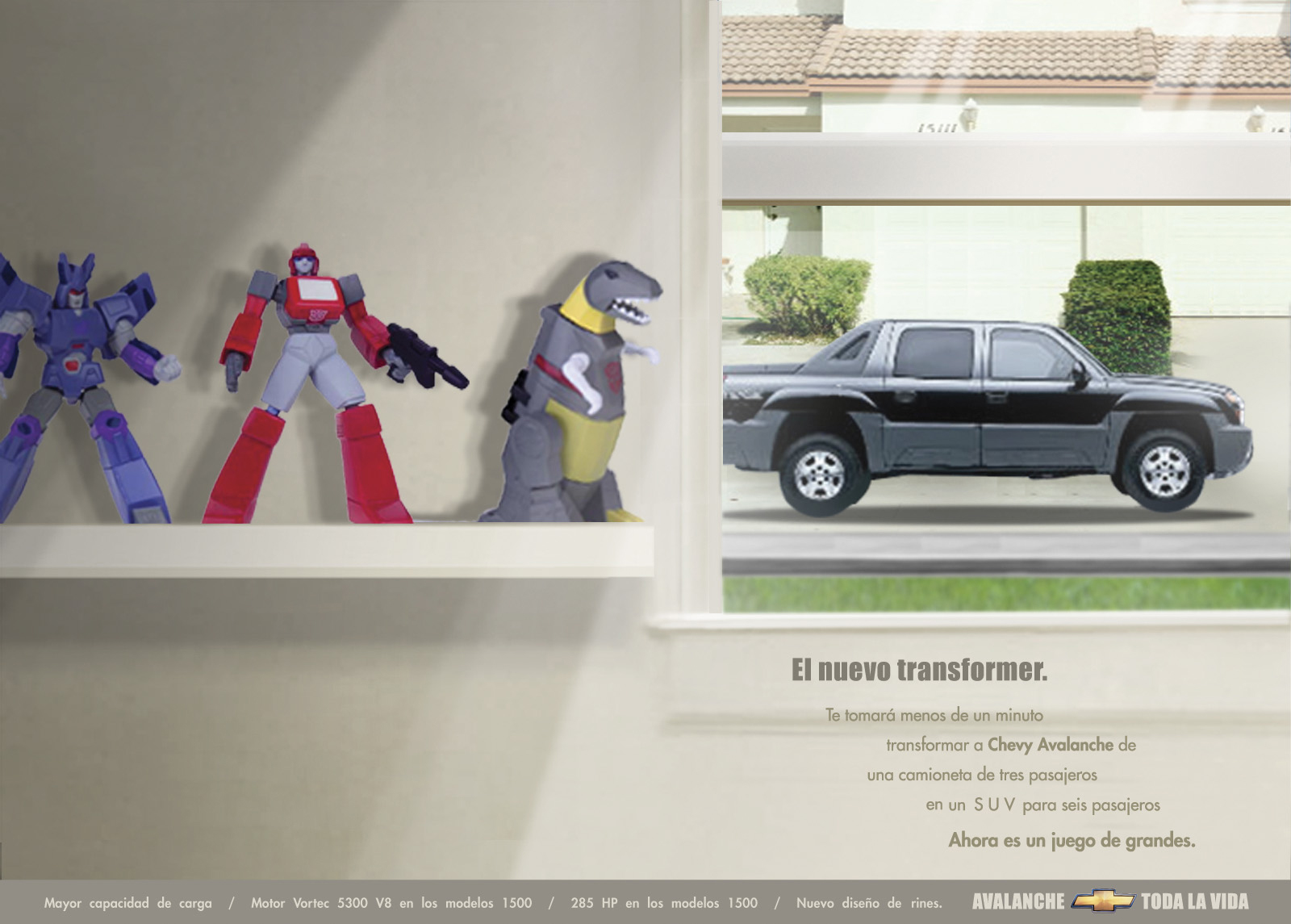 Chevy Avalanche — Transformer print advertisement