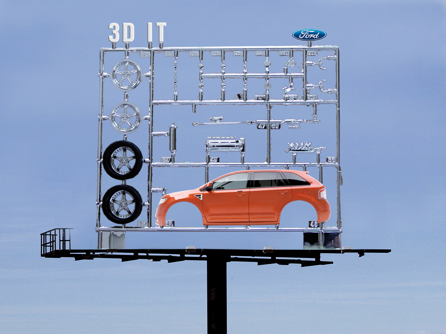 Ford Edge — Toy out-of-home advertisement