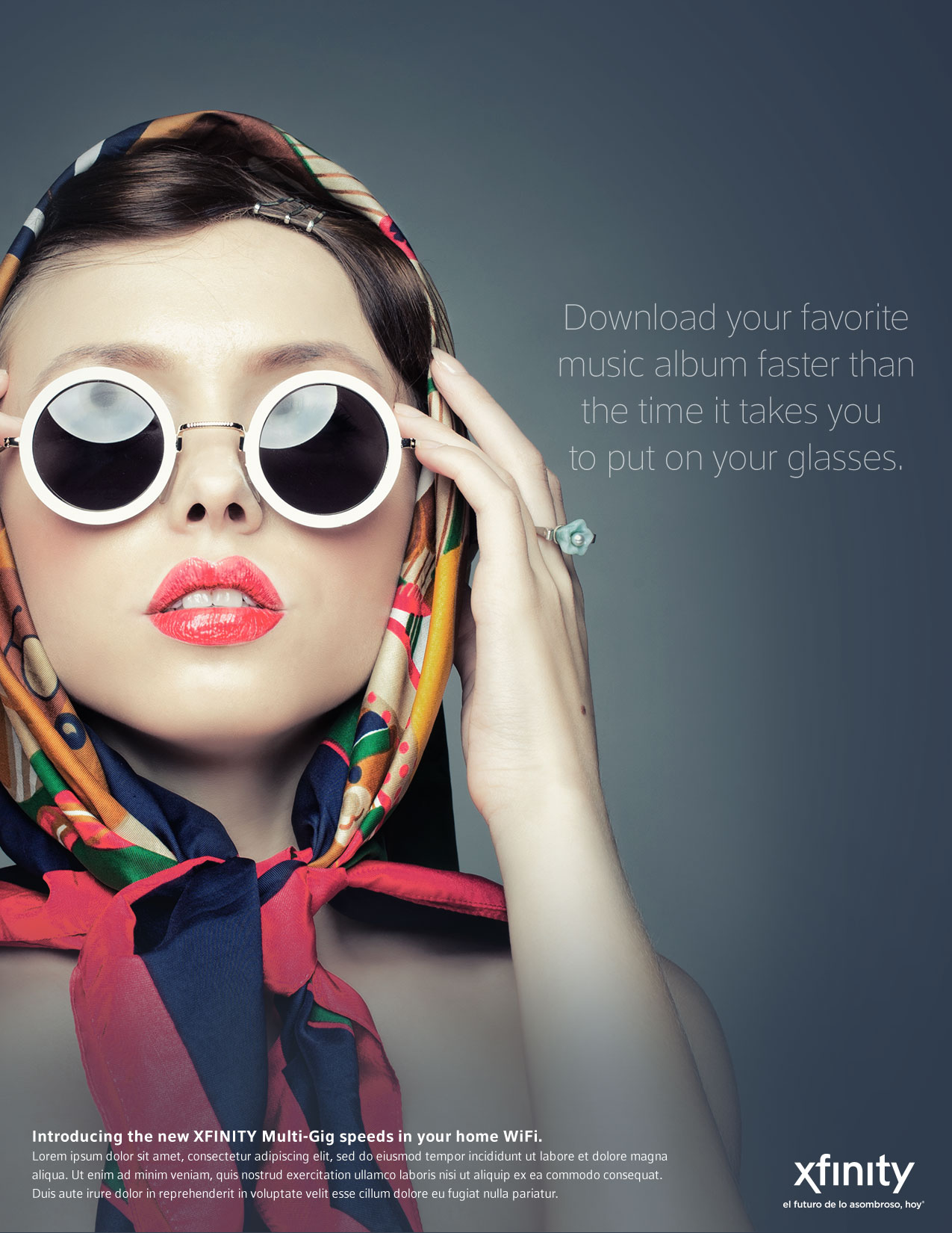 Comcast — Fastest Internet print advertisement