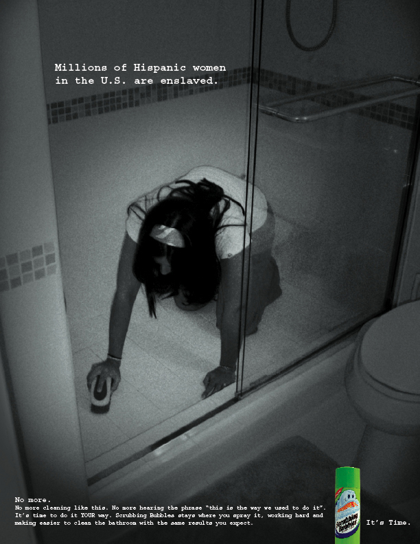 Scrubbing Bubbles — Slave print advertisement