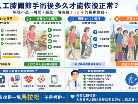 換人工膝關節後多久才能恢復正常