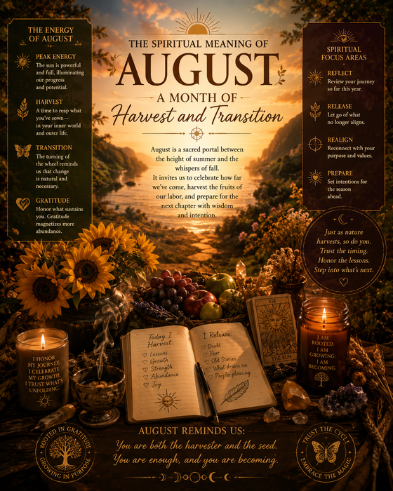The Spiritual Meaning of August: A Month of Harvest and Transition