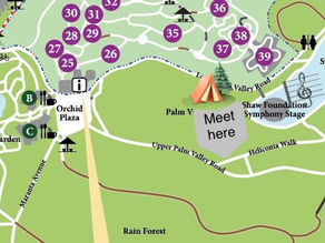 Singapore Botanic Gardens Map to Meet for Outdoor Art Session 12th July 4pm