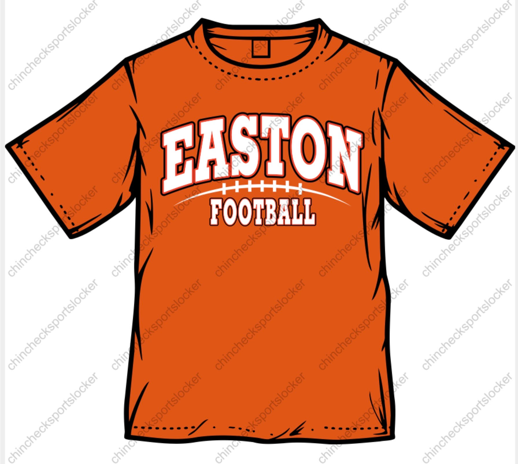Easton Football Logo 7 Moisture wick tee
