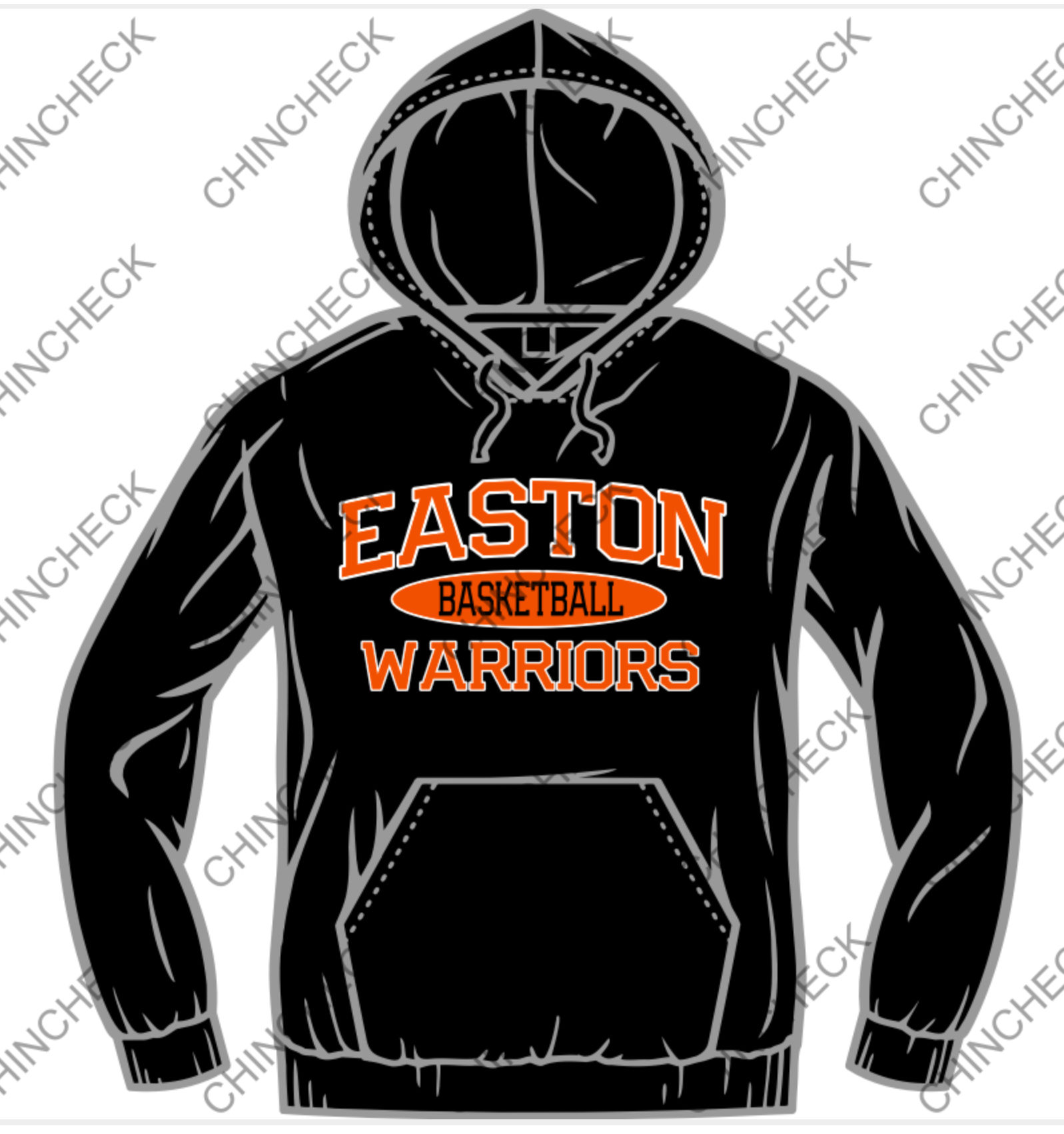 WARRIORS BBALL HOODY