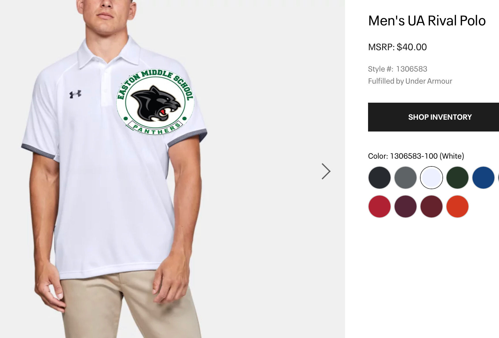 EMS UNDER ARMOUR RIVAL POLO