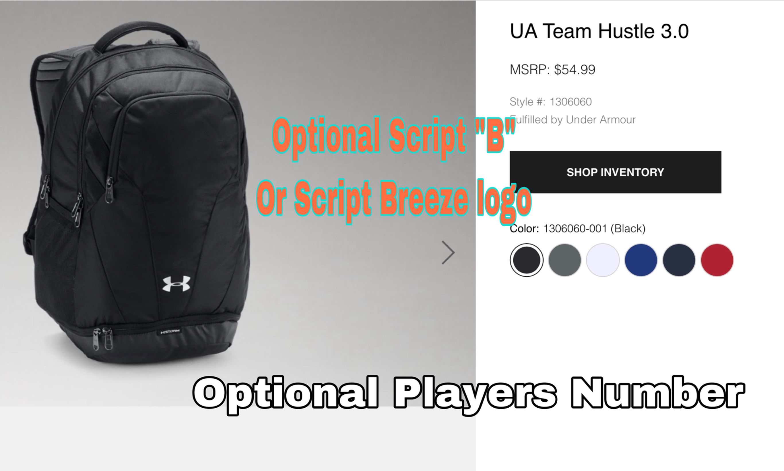 Breeze UA back pack