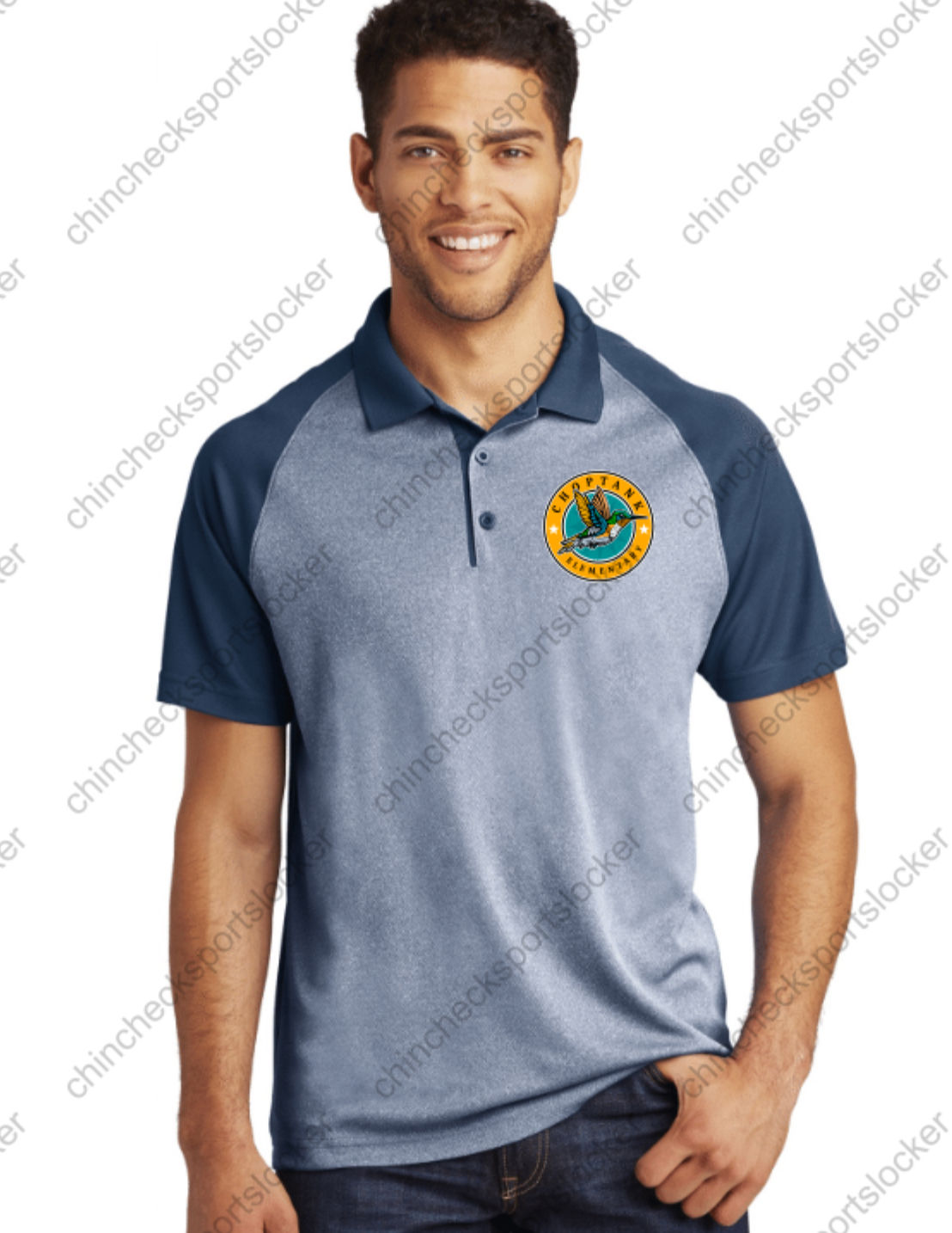 SPORTEK MENS racer mesh polo