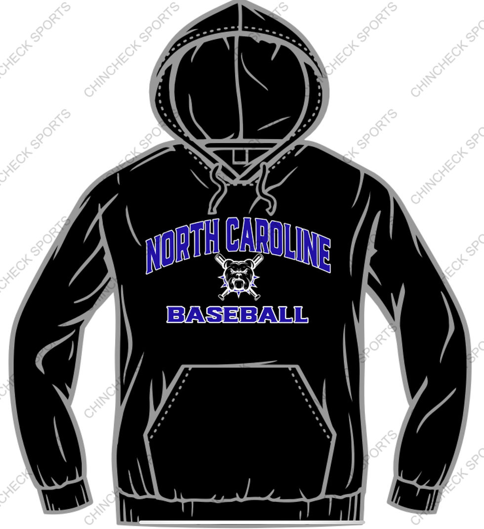 North Caroline Baseball Hoody