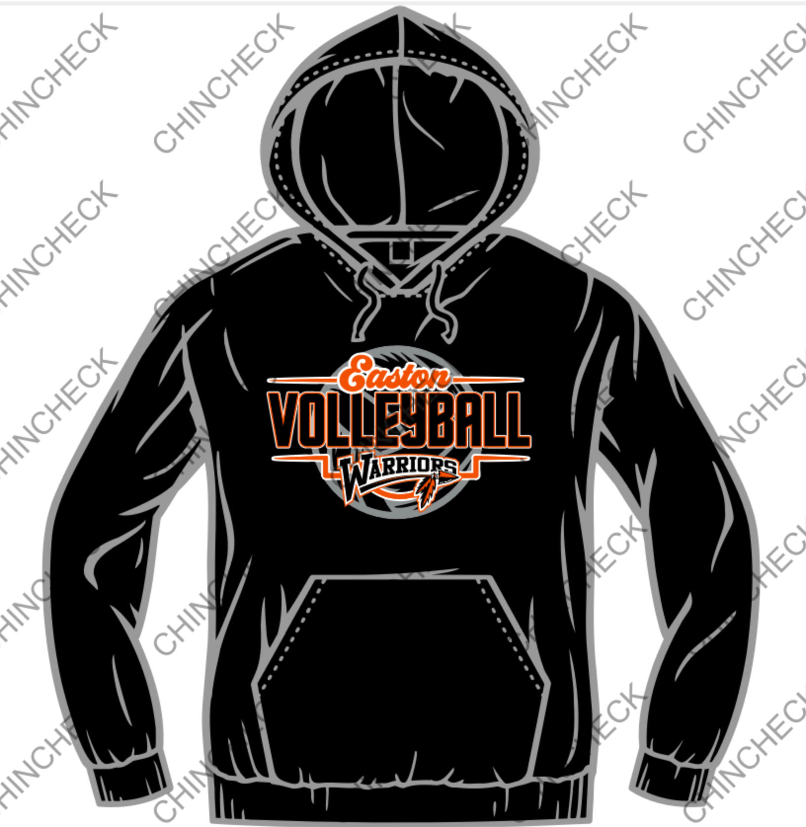 EHS VOLLEYBALL 12 OZ HOODY