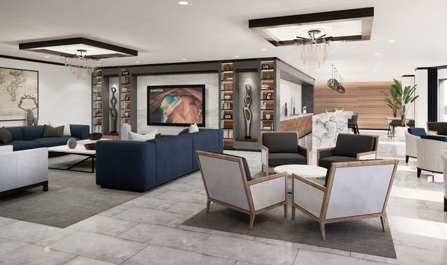 interior common space rendering