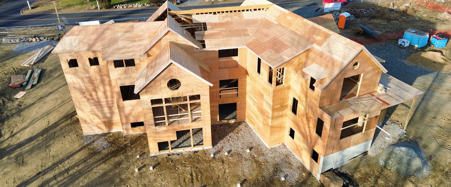 luxury costal house framing