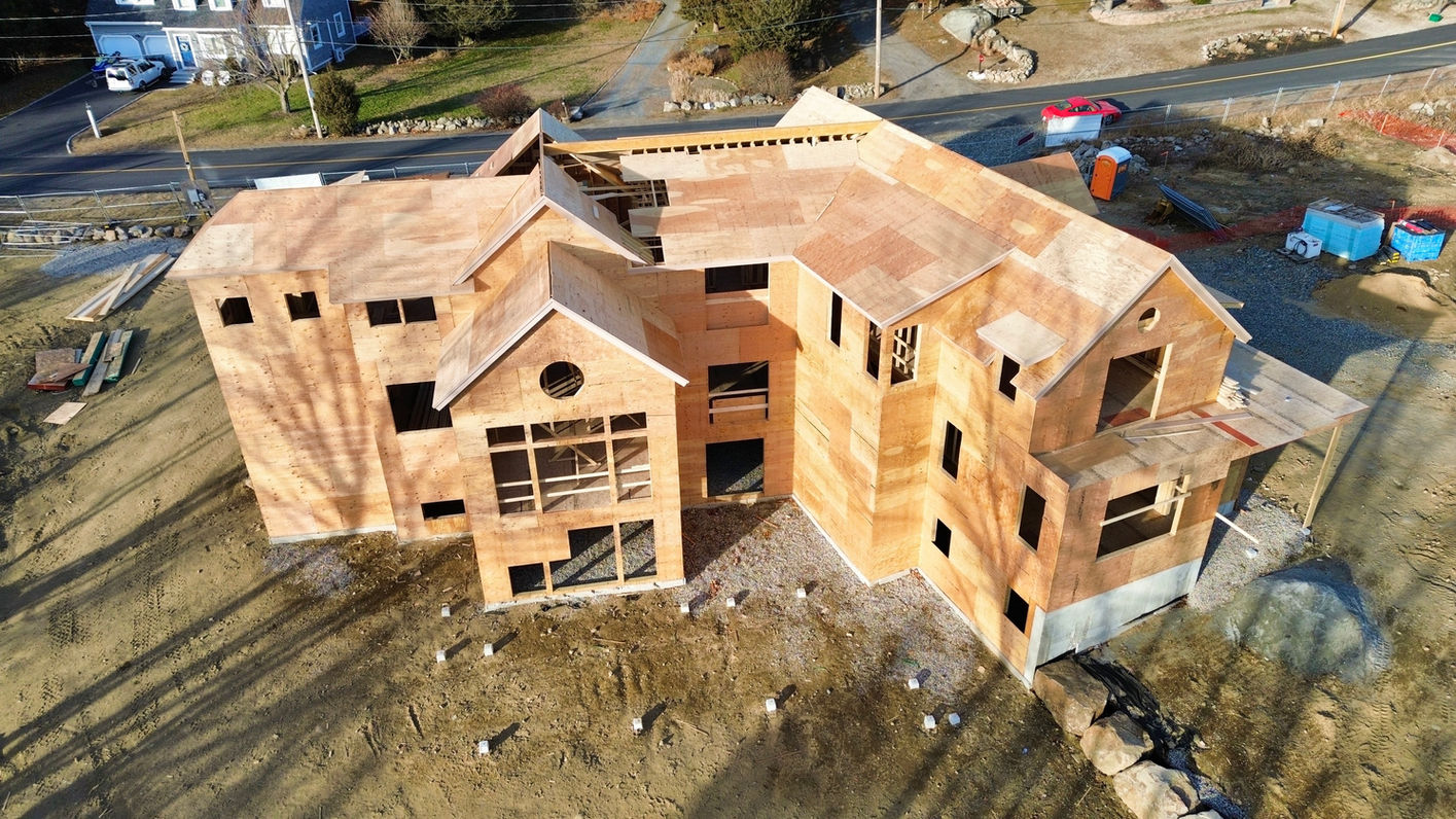 luxury costal house framing