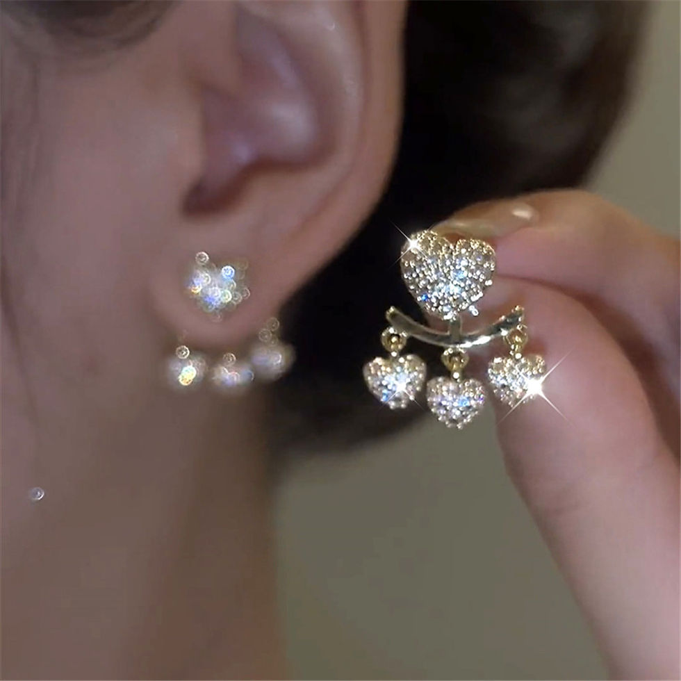 Thumbnail: JUWANG New Classic Fashion Plated 14k Real Gold Luxury Sweet Girl Party Gift Exq