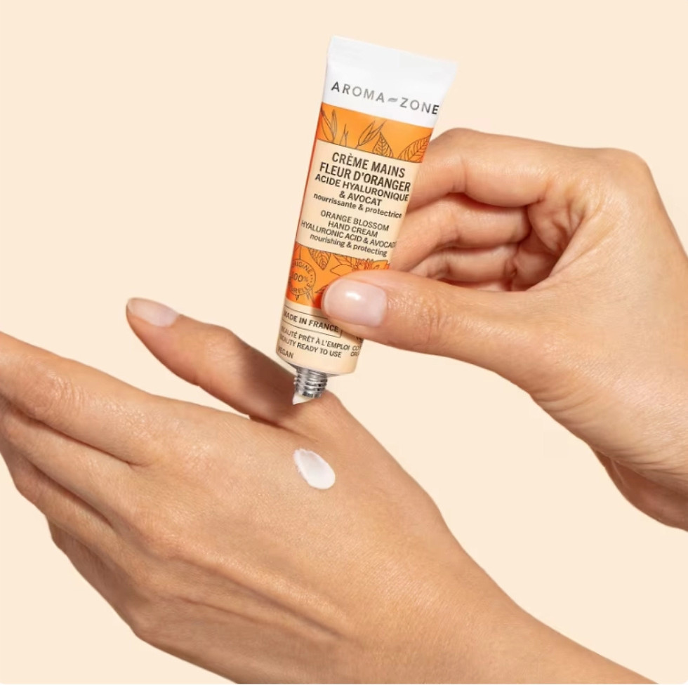 Miniature : AROMA ZONE Crème mains Acide hyaluronique & Avocat BIO - Fleur d'oranger 20ML