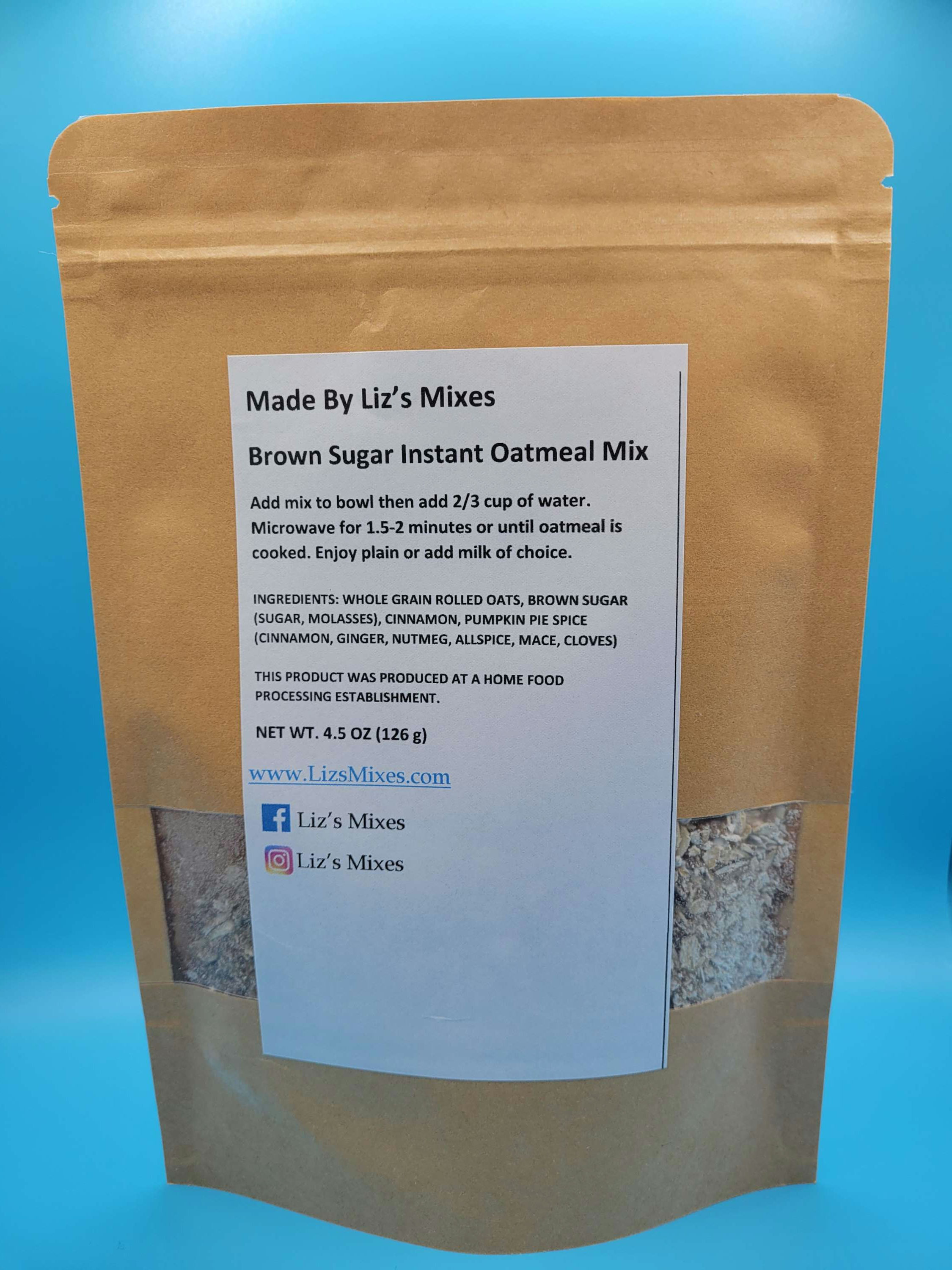 Brown Sugar Instant Oatmeal