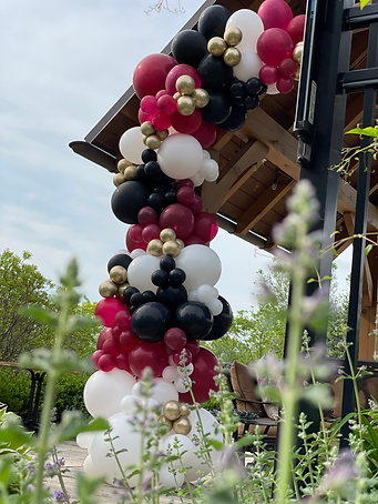 A Lovely Party Balloon garland for graduation party in Basking Ridge