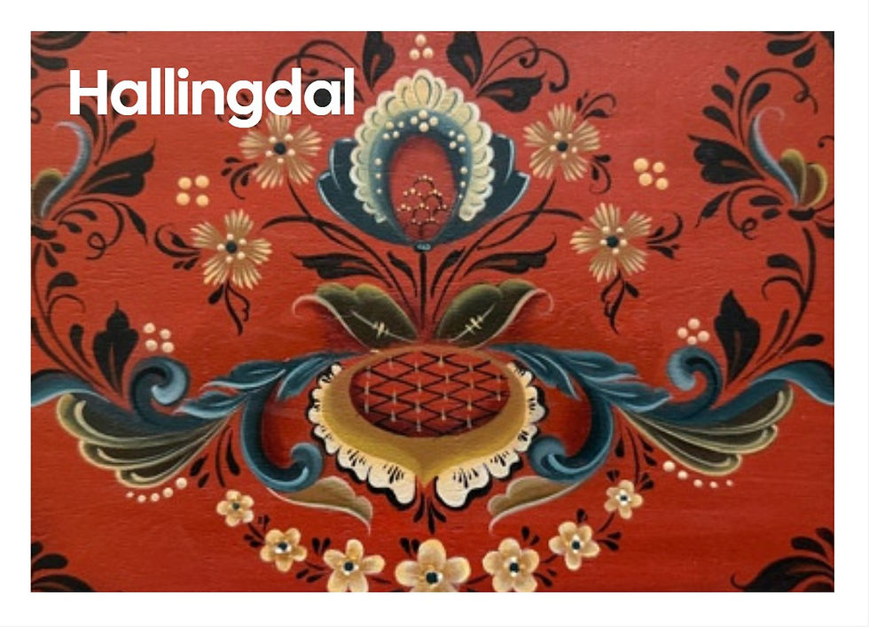 Miniatyrbilde: Rosemaling Notecards