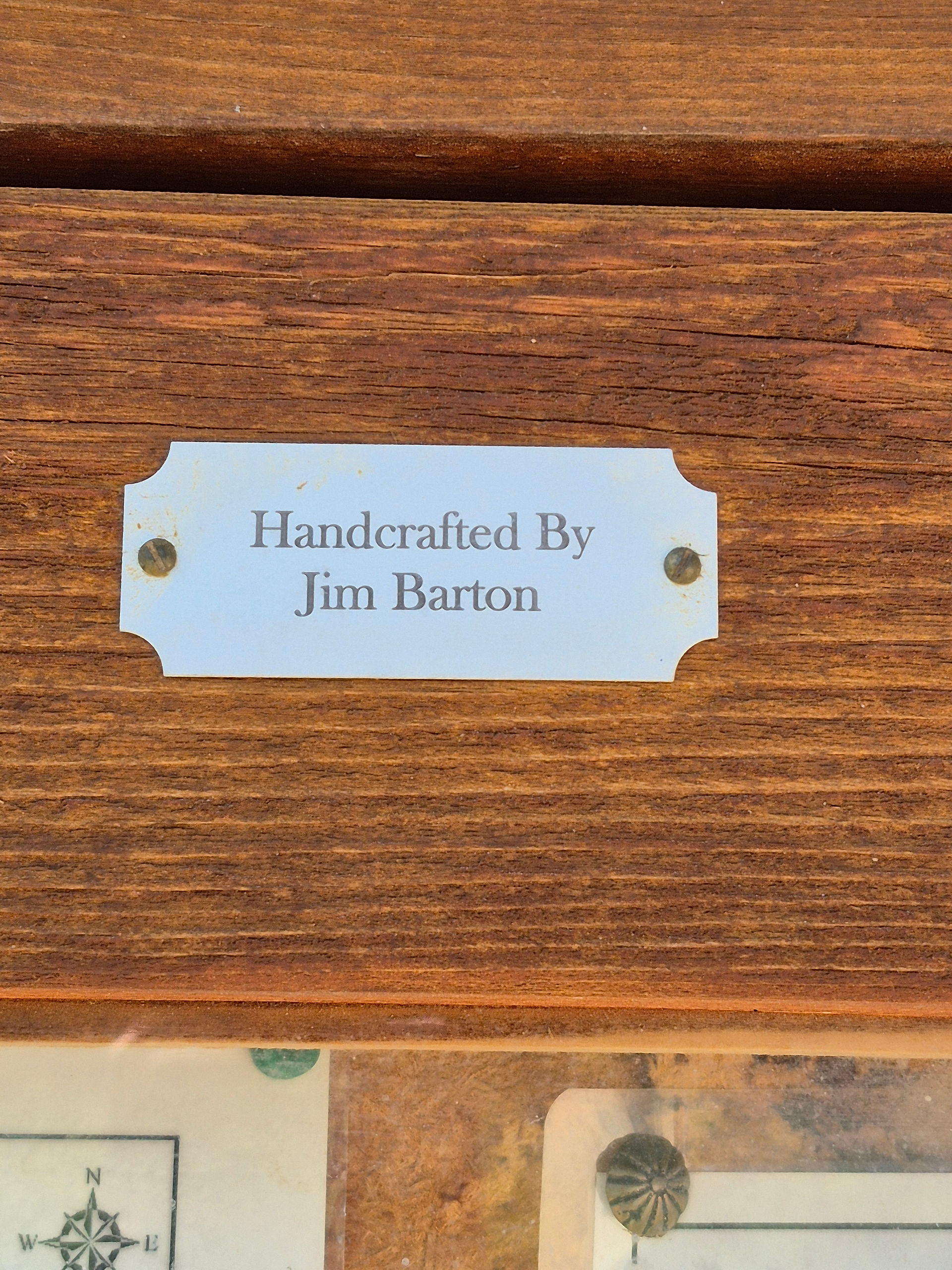 Jim Barton donated this sign (and others) to help mark the trail.