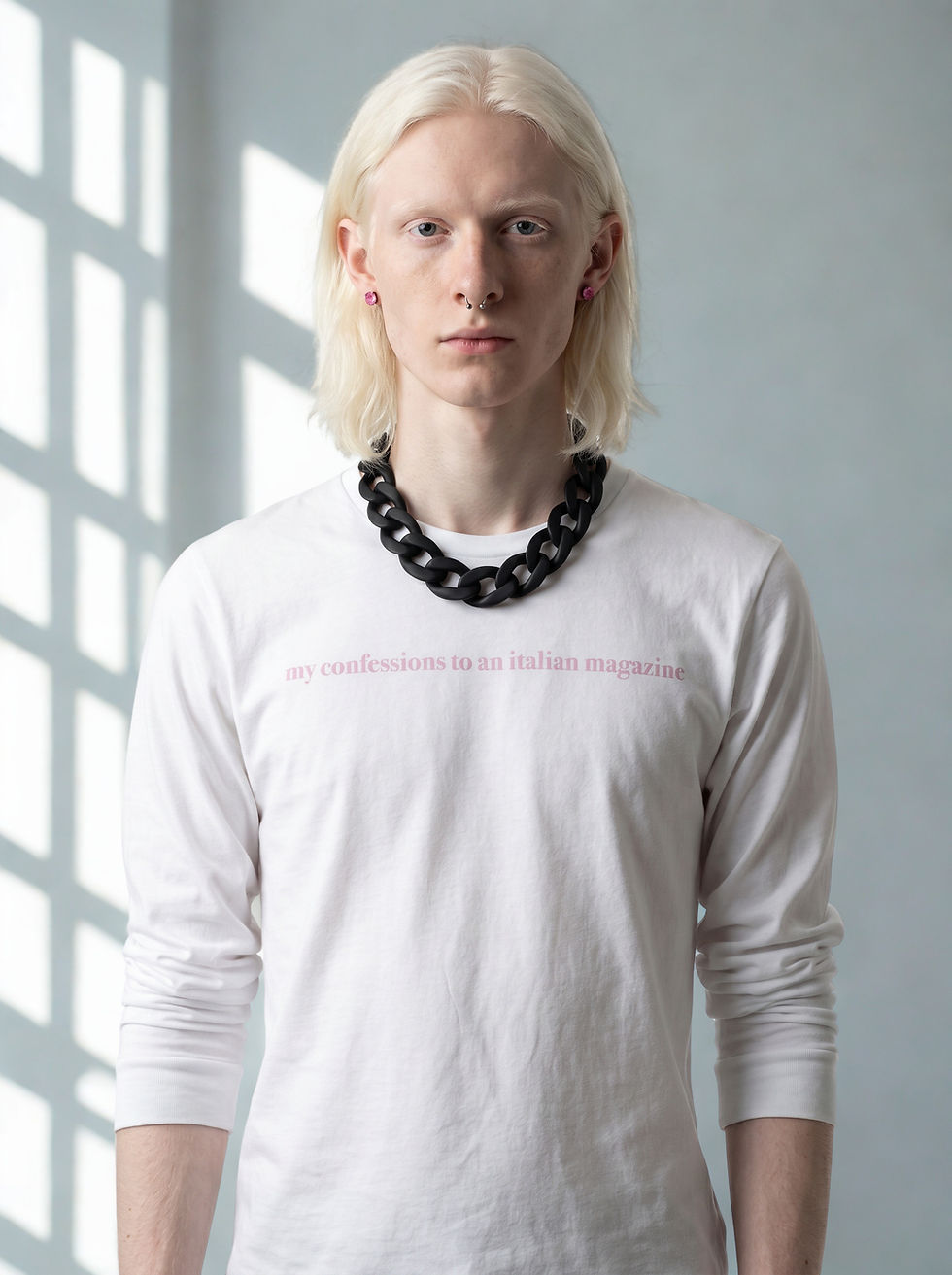 Black unisex supreme long sleeve tee "My Confessions" — Incisiv poetic statement shirt