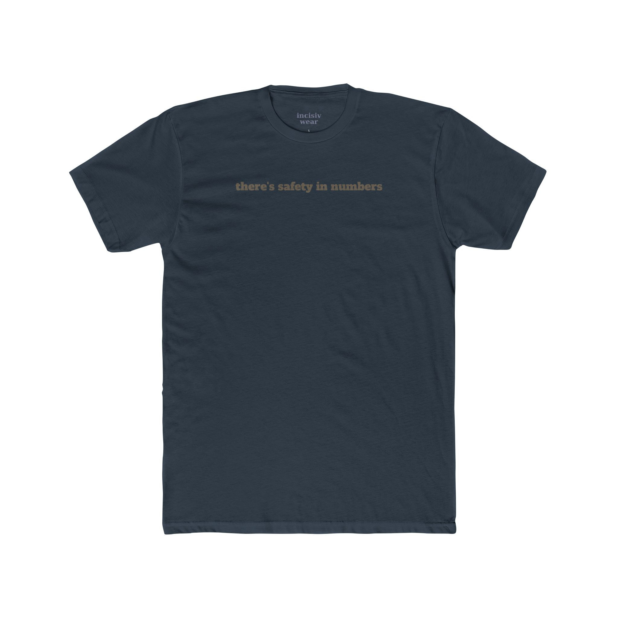 'safety in numbers/separated dangerous' unigender luxe premium tee