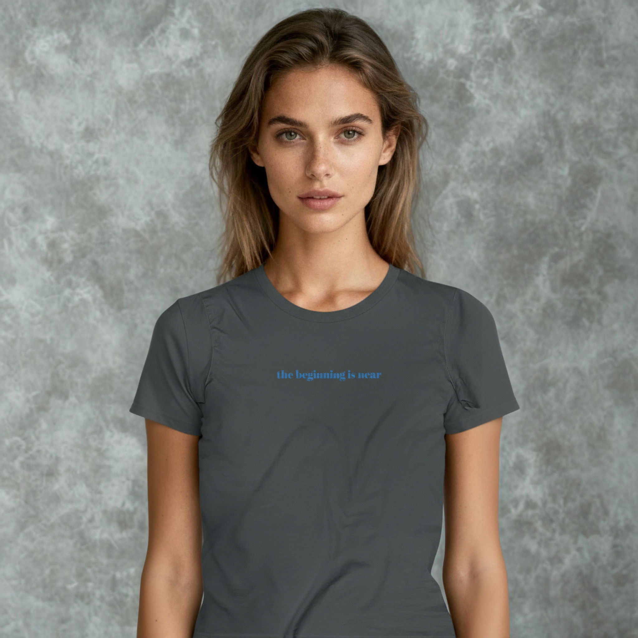 'the beginning is near" unisex adult staple tee