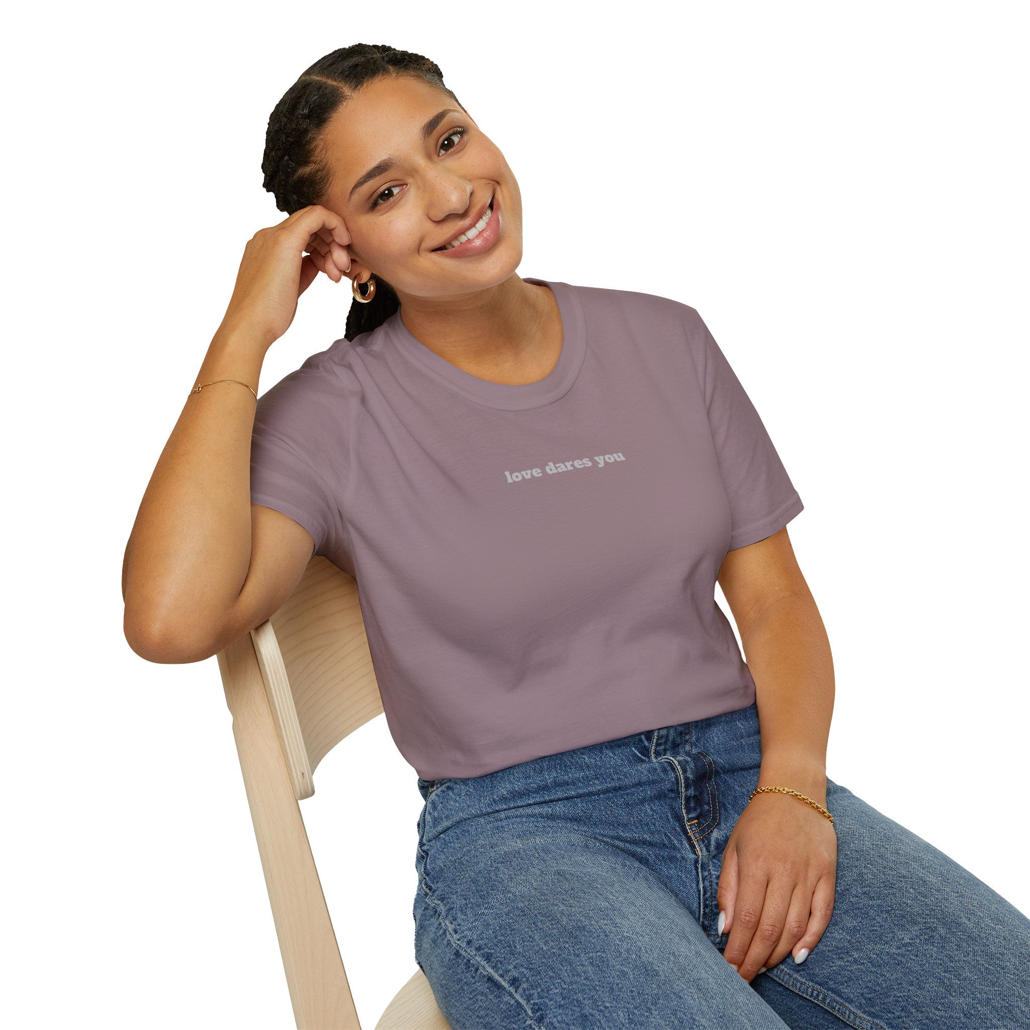 love dares you / to care.. - Laconic Unisex Softstyle T-Shirt